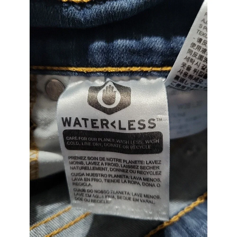 Levi's 502 Regular Taper Stretch Denim  Blue Jeans  Size Men's 38x30 Water  less
